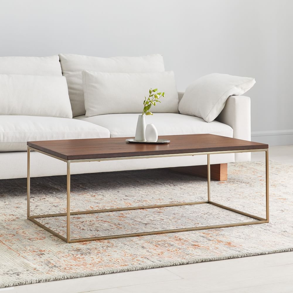 West elm walnut coffee outlet table