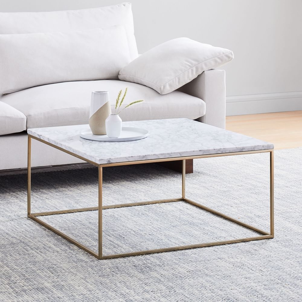 West elm square coffee on sale table