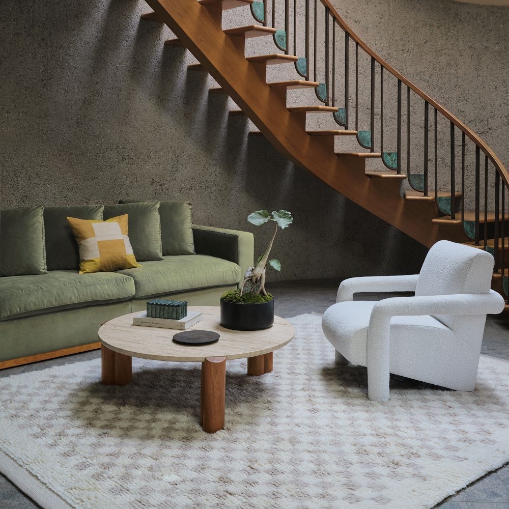West elm spindle coffee best sale table