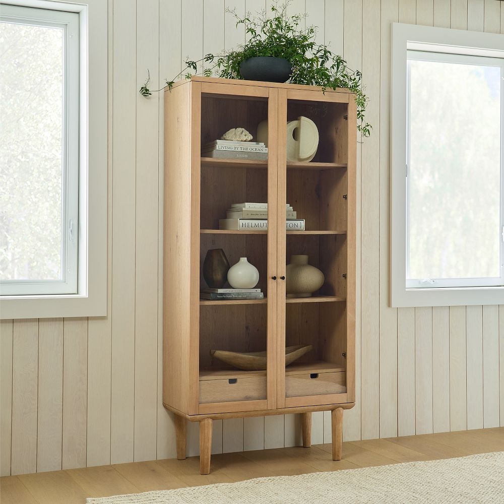 West elm display shop cabinet