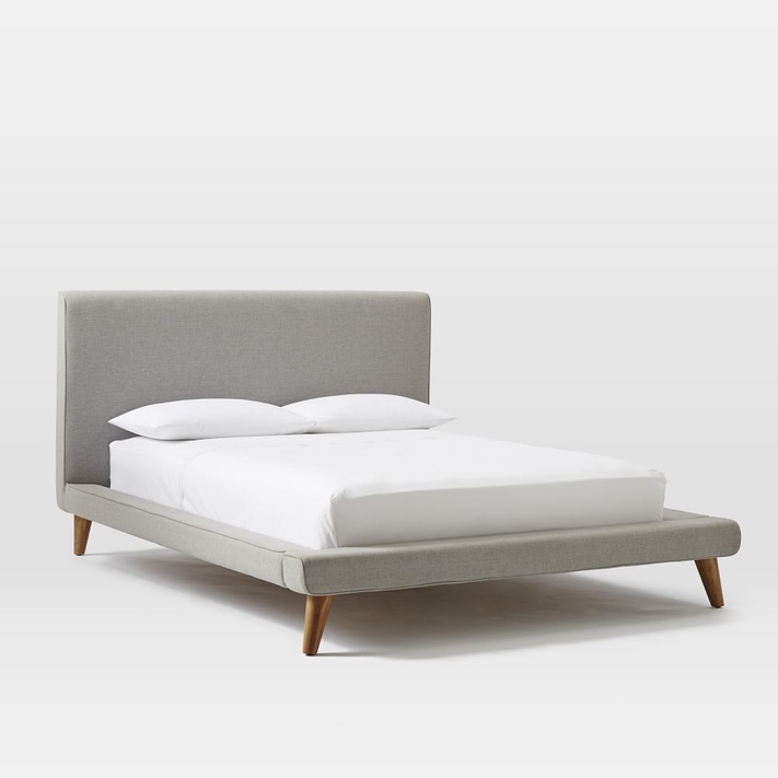 West elm mod upholstered platform new arrivals bed