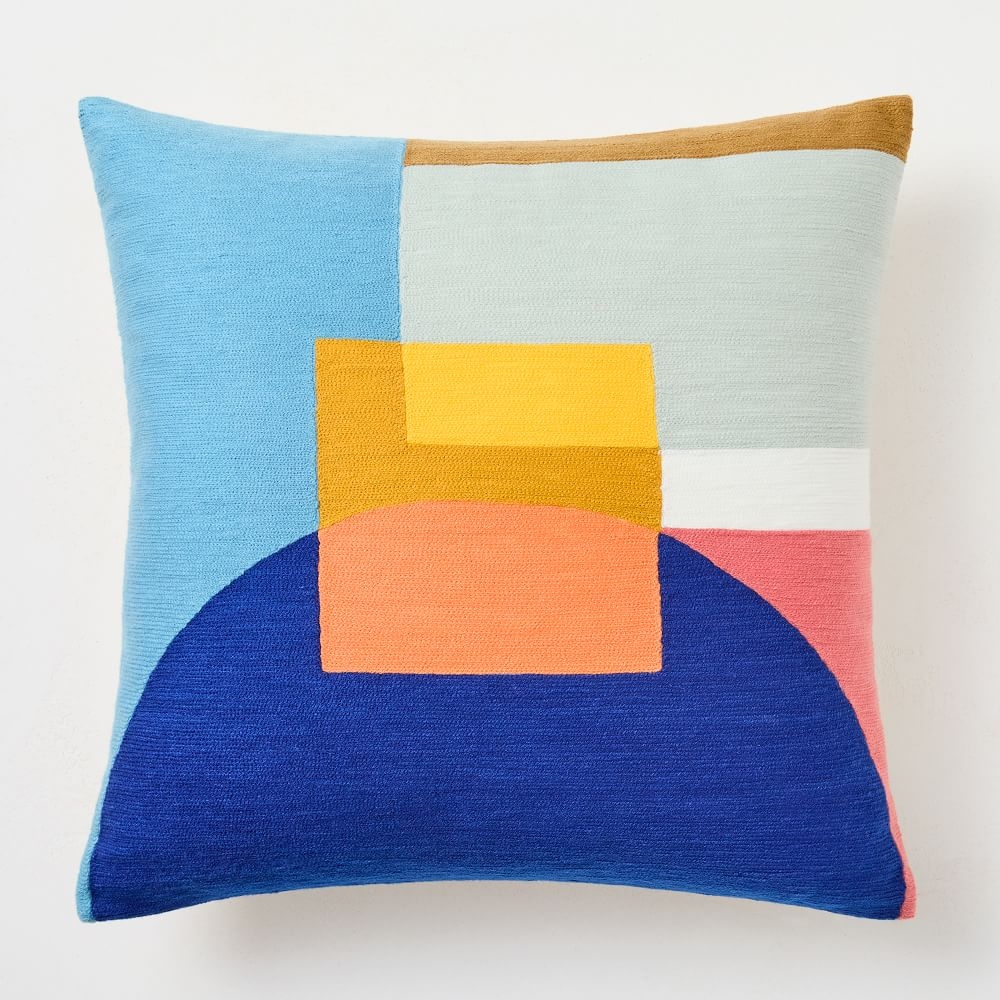 Buy online Half Moon Layered Blocks Pillow Cover now West Elm
