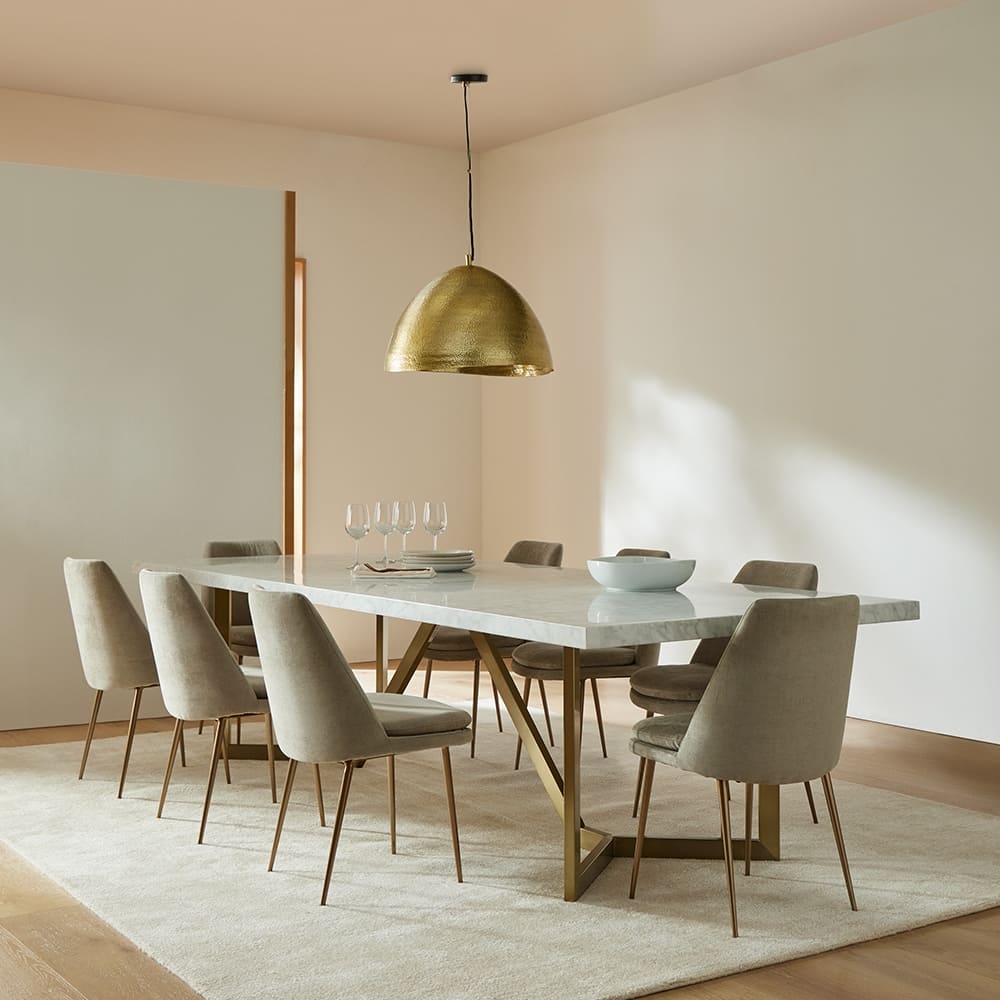 Buy online Tower XL Marble Dining Table now West Elm KSA KSA