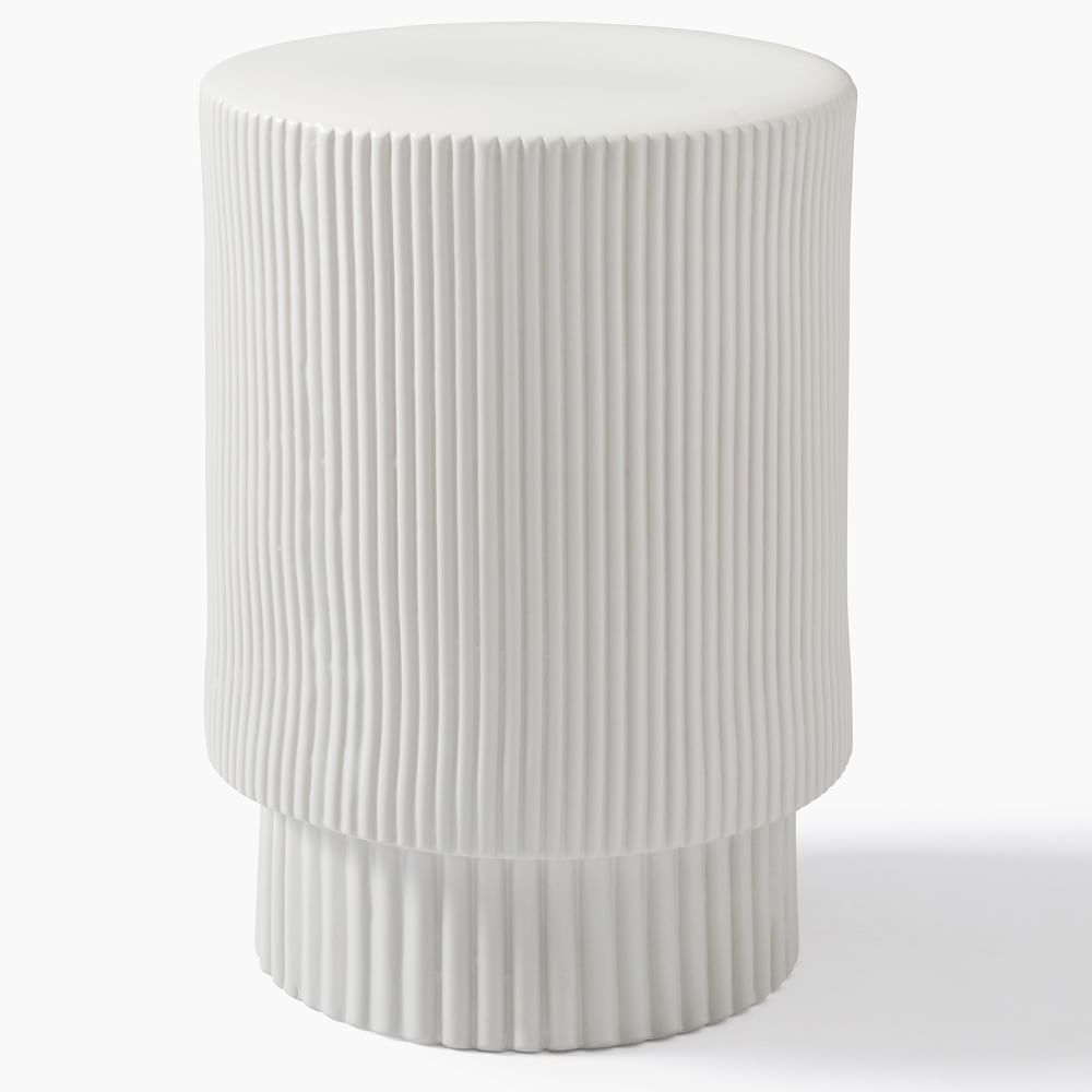 Fluted side table west elm discount