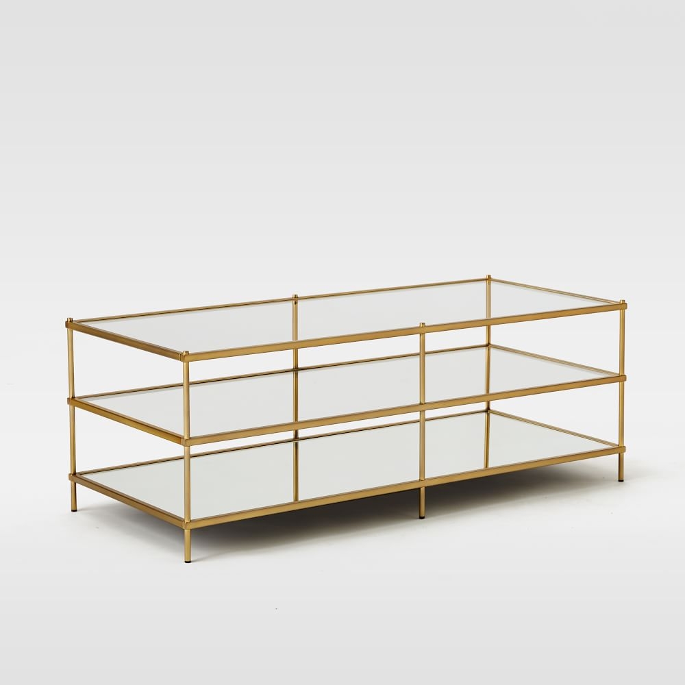 West elm gold clearance glass side table