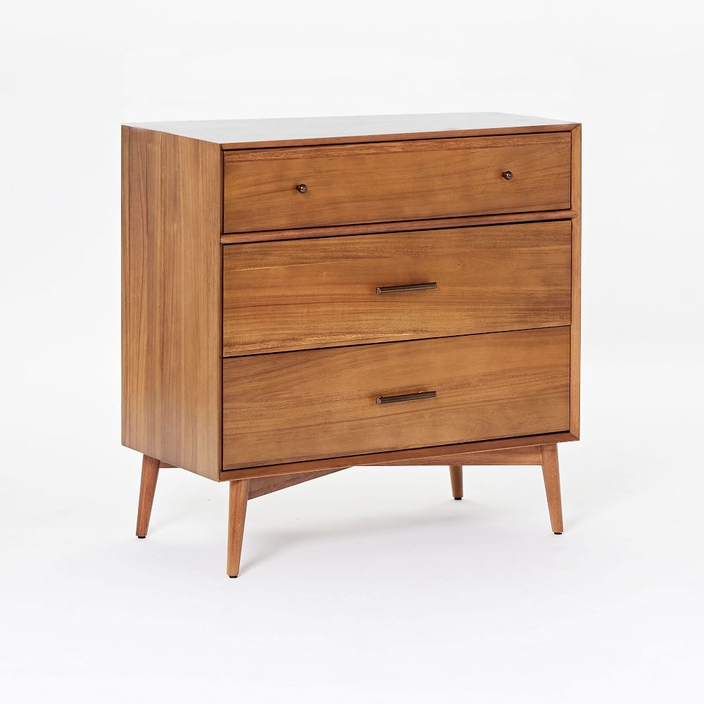Buy online Mid Century 3 Drawer Dresser Acorn now West Elm KSA KSA