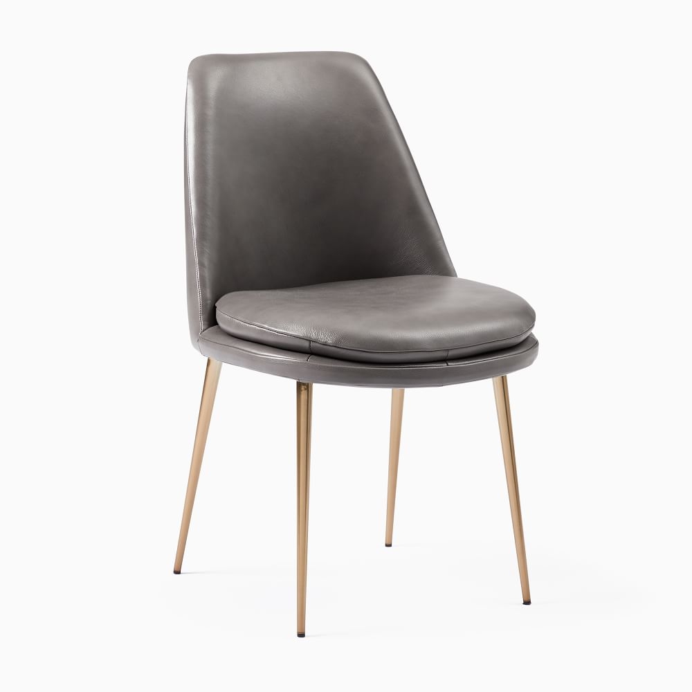 Buy online Finley Low Back Leather Dining Chair now West Elm KSA KSA