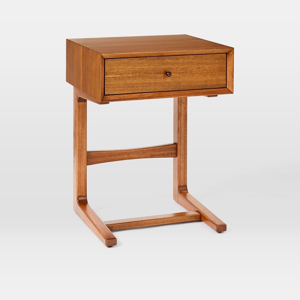 West elm walnut nightstand sales