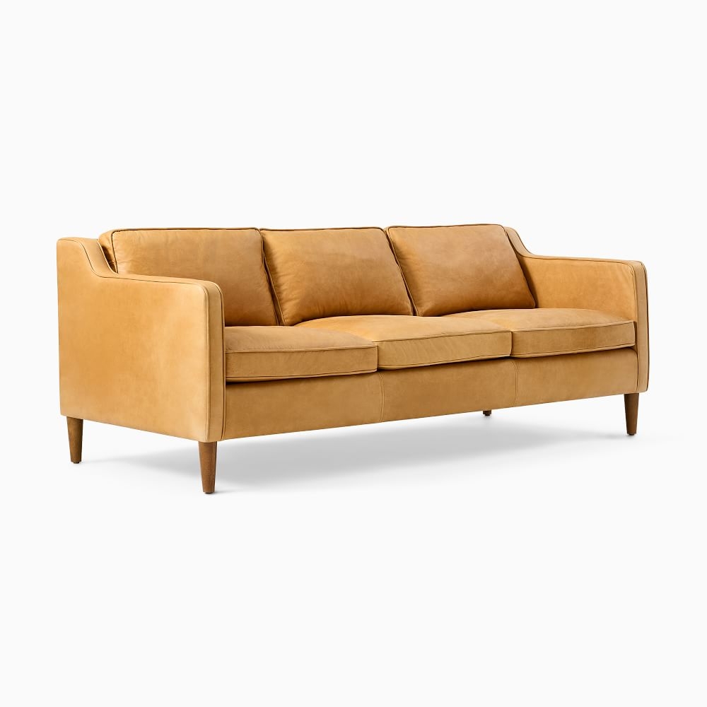 Buy online Hamilton Leather Sofa 206cm now West Elm KSA KSA