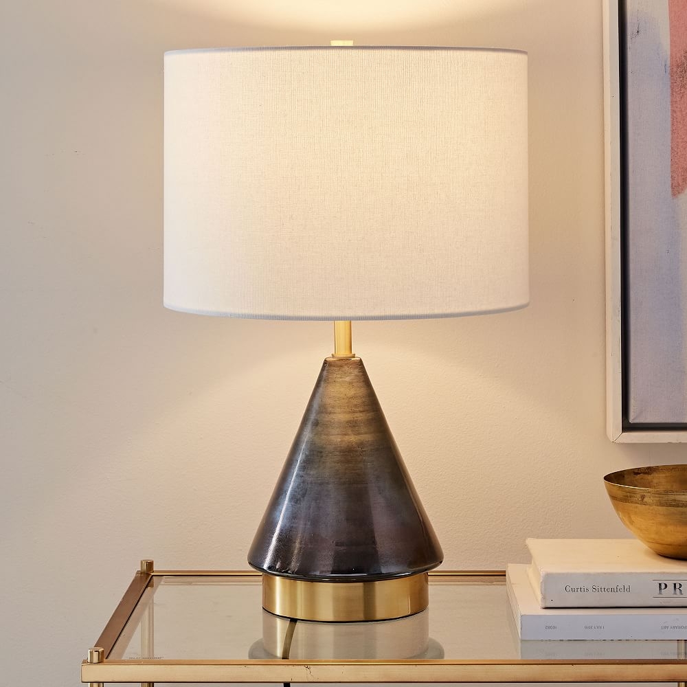 Buy online Metalized Glass USB Table Lamp Small now West Elm