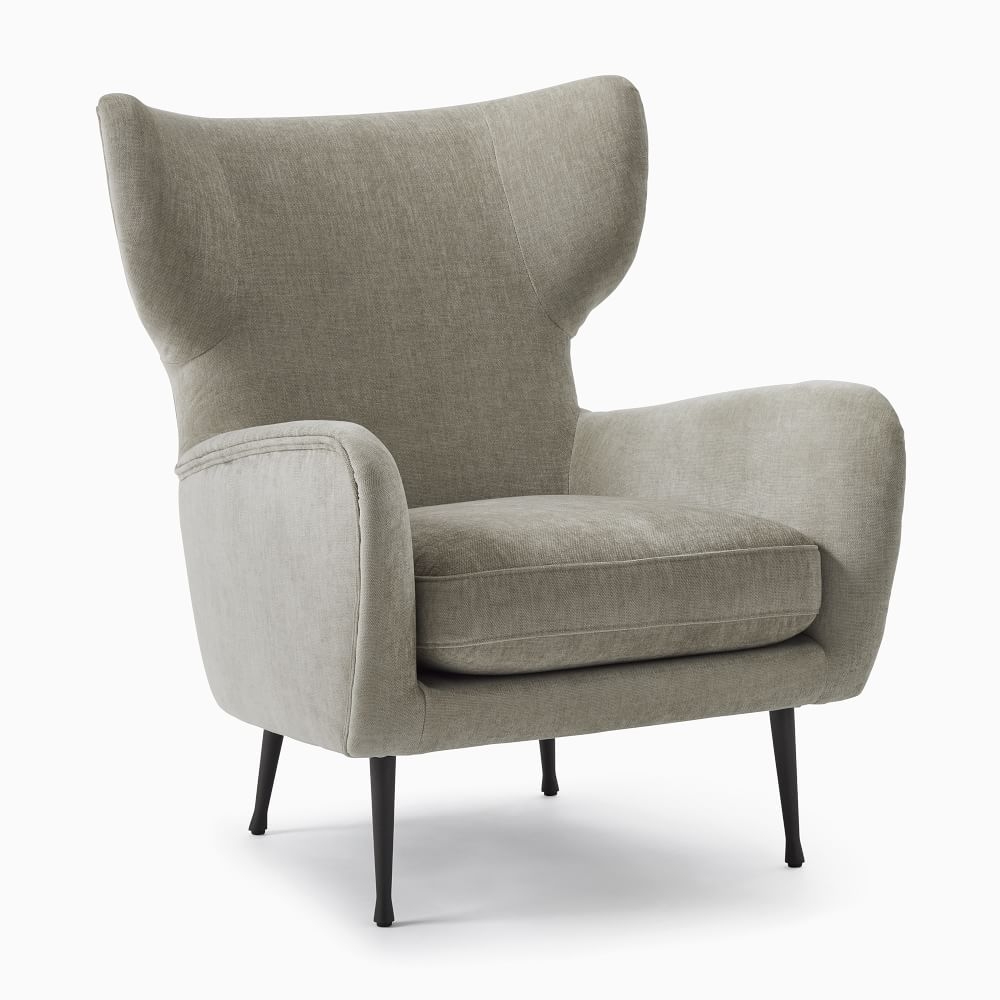 Buy online Lucia Wing Chair Metal Legs now West Elm KSA KSA